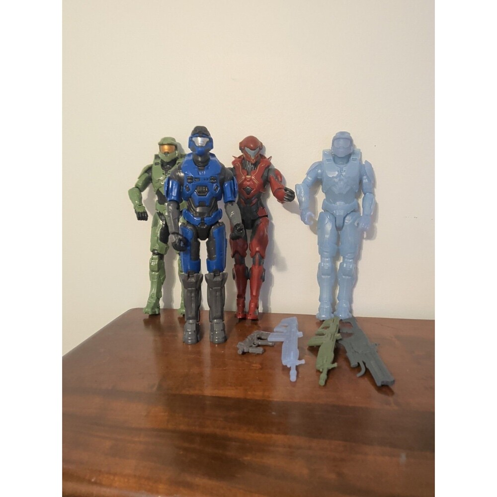 Jazwares Halo Articulated Action Figures Master Chief Camo Spartans 12